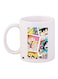 Power Puff Girls Printed Coffee Mug White/Pink/Blue 11ounce