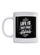 Arabic Quote Printed Coffee Mug White/Black