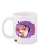Digimon Printed Mug White/Purple/Red 12ounce