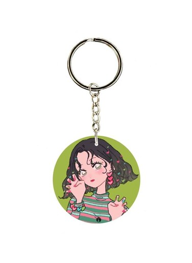 Girls Printed Keychain