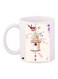 Bird House Printed Coffee Mug White/Beige/Pink 11ounce
