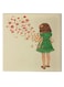 Girl Animation Hidden Frame Canvas Wall Painting Beige/Green/Orange 50 x 50cm