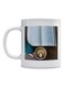 Coffee Lovers Printed Coffee Mug White/Brown/Blue 350ml