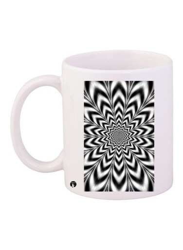 3D Printed Coffee Mug White/Black 11ounce