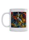 Um Kolthom Printed Mug White/Red/Yellow