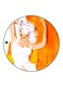 Vintage Art Printed Fridge Magnet Multicolour