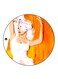 Vintage Art Printed Fridge Magnet Multicolour