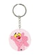 Pink Panther Printed Keychain Pink/Silver/Yellow