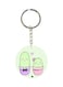 Cactus Printed Single Sided Keychain