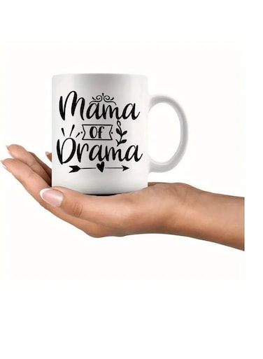 11oz Ceramic Mug "Drama Queen Mama" Coffee Cup, Mother'S Day Gift, Reusable Tea Cup, Hot Beverage Mug,