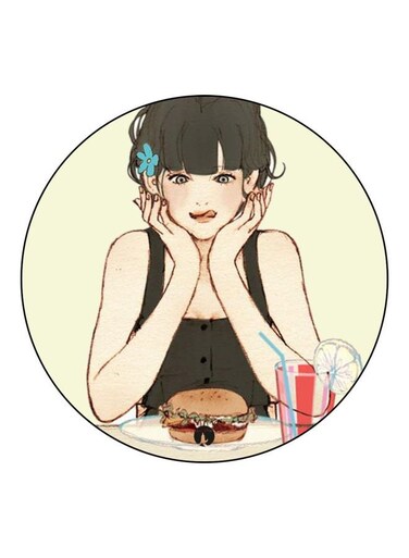 Anime Printed Fridge Magnet Beige/Brown/Red