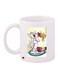 Tom And Jerry Printed Coffee Mug White/Grey/Yellow 11ounce