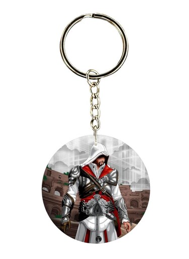 Double Sided Assassin's Creed Printed Keychain