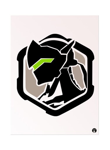 Metal Plate For Overwatch Poster Multicolour