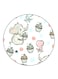 Elephant Printed Fridge Magnet Multicolour