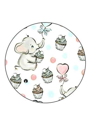 Elephant Printed Fridge Magnet Multicolour