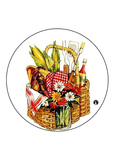 Food Printed Fridge Magnet Multicolour