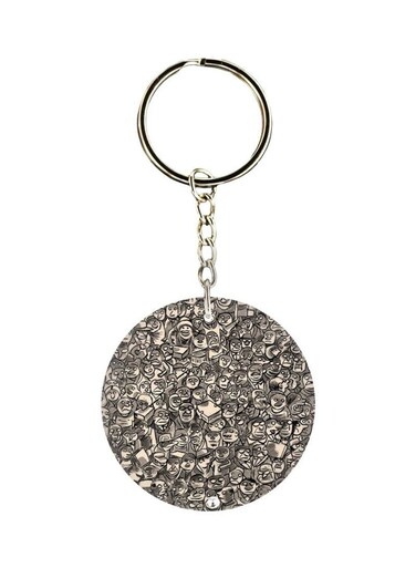 Single Sided Cartoon Printed Keychain