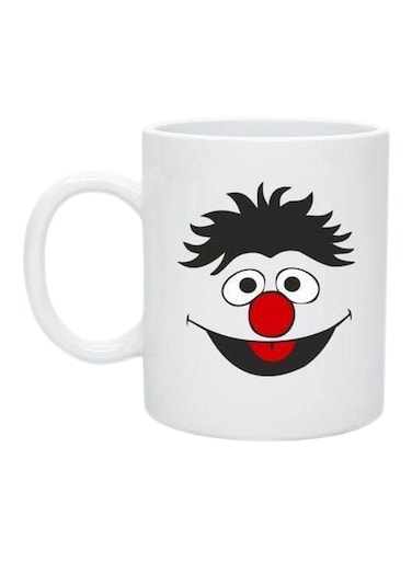 Clown Printed Mug White/Black/Red