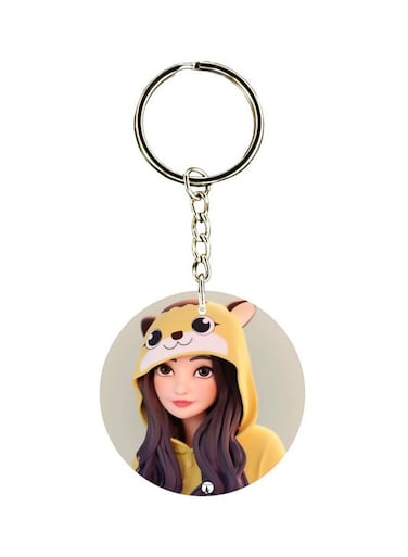 Cartoon Printed Keychain