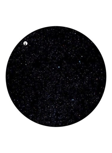 Starry Sky Printed Fridge Magnet Black/White 5.5cm