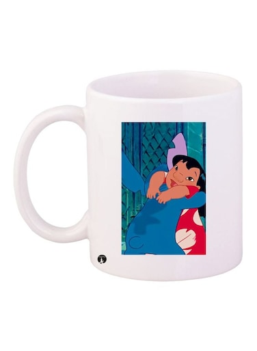 Cartoon Printed Coffee Mug White/Blue/Red