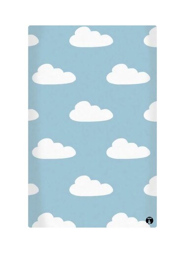 Printed Fridge Magnet Blue/White 8.5x0.4x5.5cm