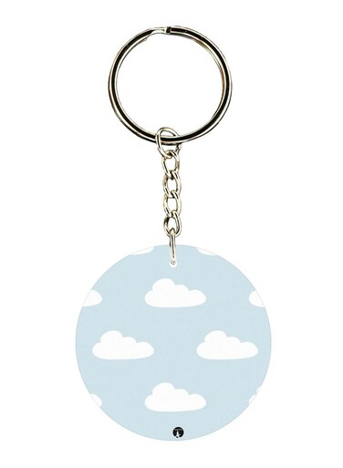 Clouds Printed Keychain