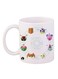 Digimon Printed Mug White/Green/Brown 11ounce