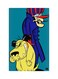 Printed Fridge Magnet Multicolour 8.5x0.4x5.5cm