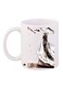 Japanese Art Printed Coffee Mug White/Brown/Red 11ounce