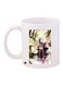 Girl Printed Coffee Mug White/Pink/Green 11ounce