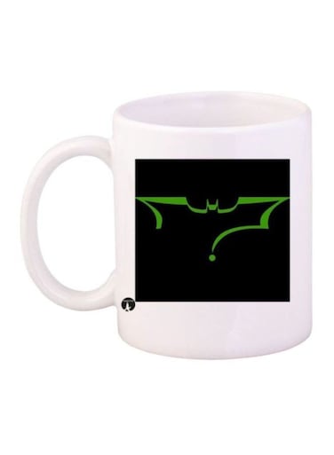 Batman Printed Coffee Mug White/Black/Green