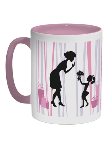 Mother's Day Gift Printed Coffee Mug Pink/Black/White 325ml