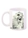 Girl Printed Ceramic Coffee Mug White/Grey/Black 11ounce