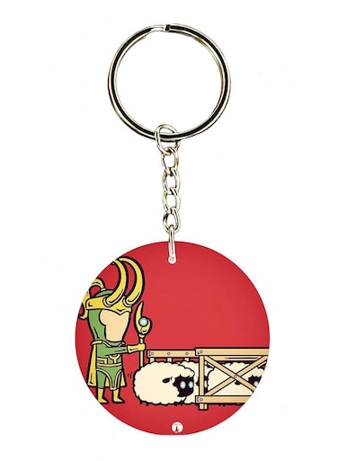 Loki Printed Keychain