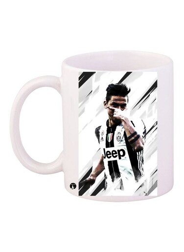 Paulo Dybala Printed Coffee Mug White/Grey/Black 11ounce