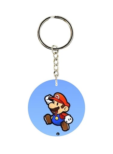 Cartoon Themed Single Sided Keychain