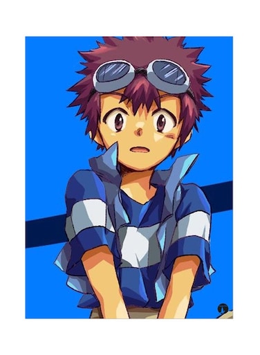 Metal Plate Of The Anime Digimon Poster Multicolour