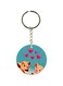 Cartoon Printed Dual Sided Keychain