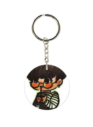 Cartoon Character Printed Keychain