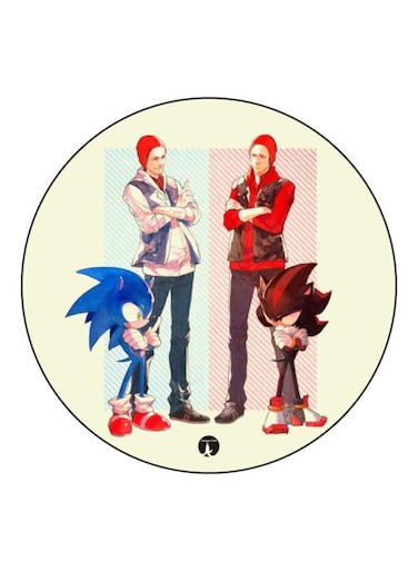 Sonic Printed Fridge Magnet Red/White/Blue