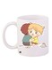 Cartoon Printed Coffee Mug White/Beige/Yellow 11ounce
