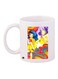 Cartoon Printed Coffee Mug White/Yellow/Red 11ounce