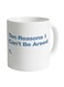 Quote Printed Ceramic Coffee Mug White