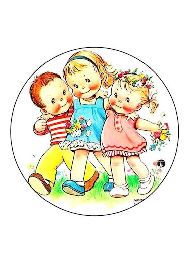 Kids Printed Fridge Magnet Multicolour