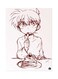Metal Plate Of The Anime Detective Conan Poster Pink/Black