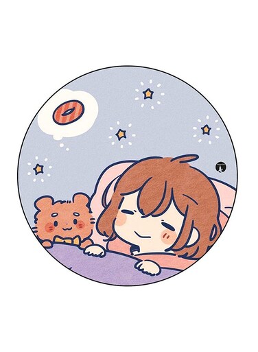 Baby Girl Printed Fridge Magnet Multicolour 5.5 x 5.5cm