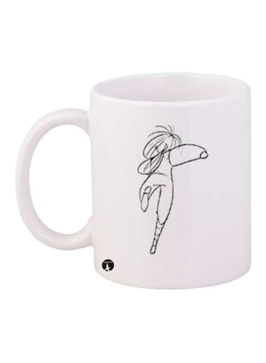 Anime Jazeerat Al Kanz Printed Mug White/Black Standard Size
