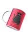 Printed Coffee And Tea Mug White/Grey/Pink 350ml
